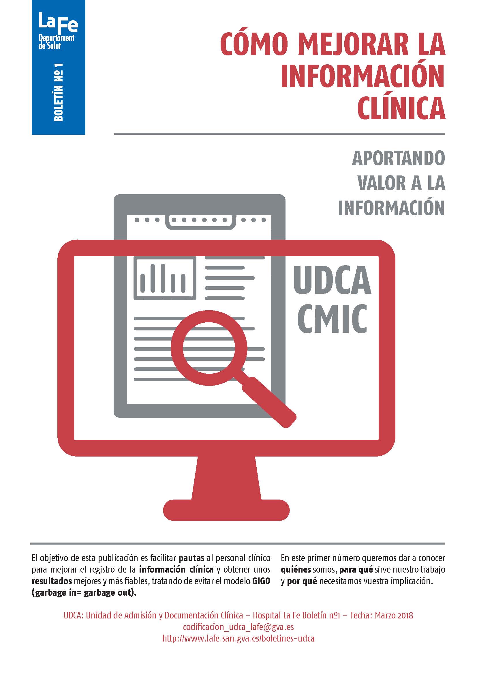 Boletín UDCA N.1 Marzo 2018