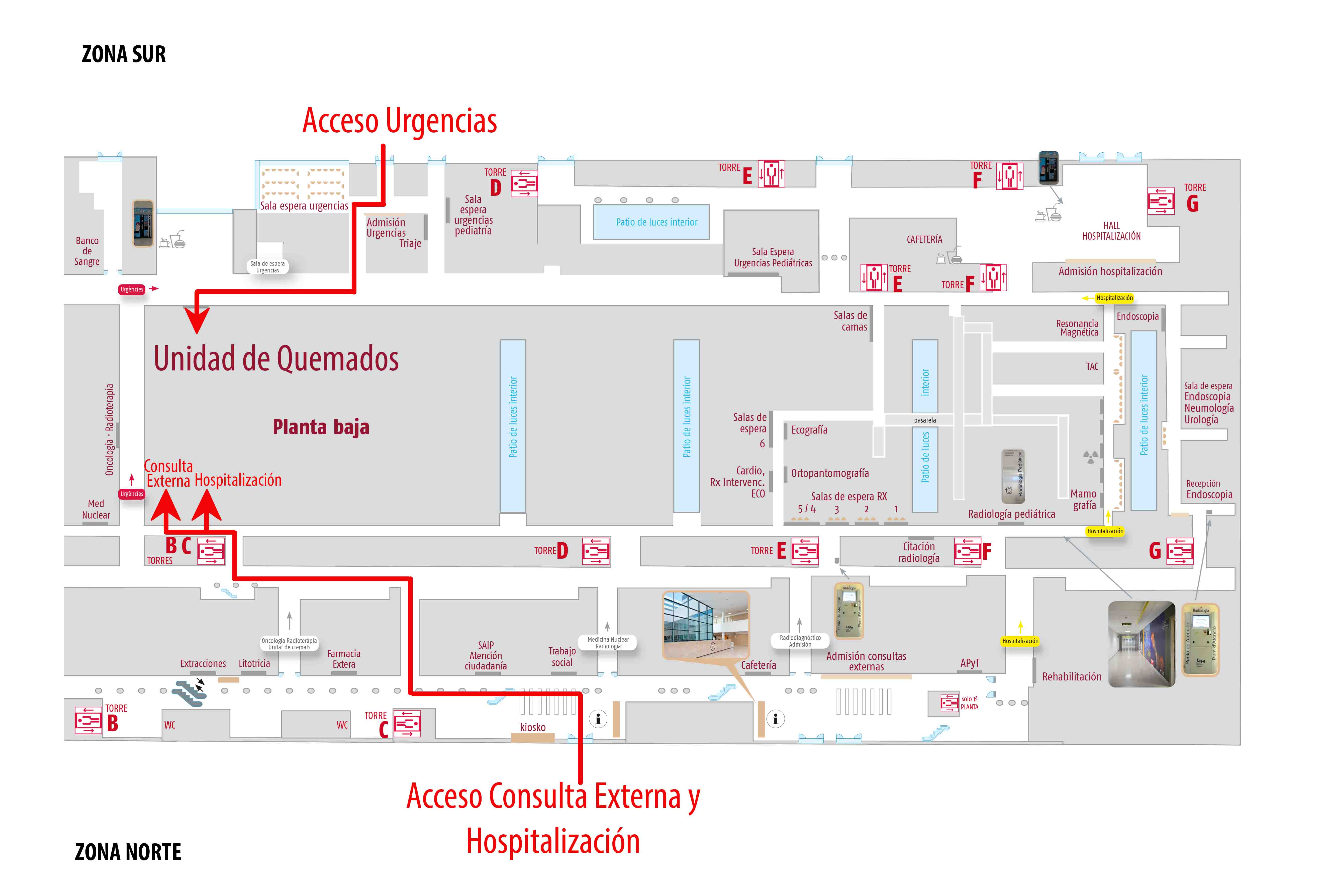 Plano Planta Baja Hospital La Fe