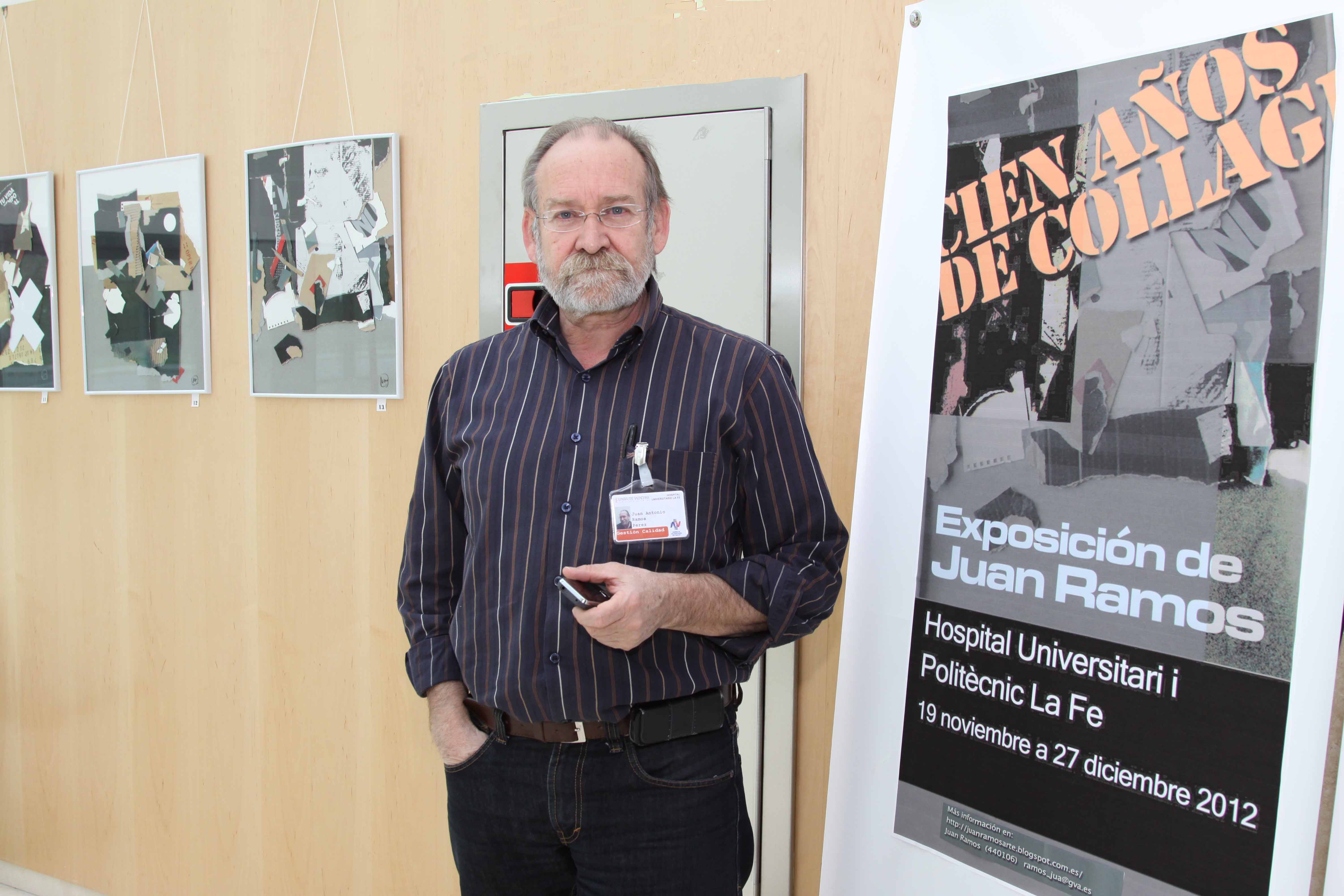 Juan Ramos, autor de la exposición 100 años de Collage