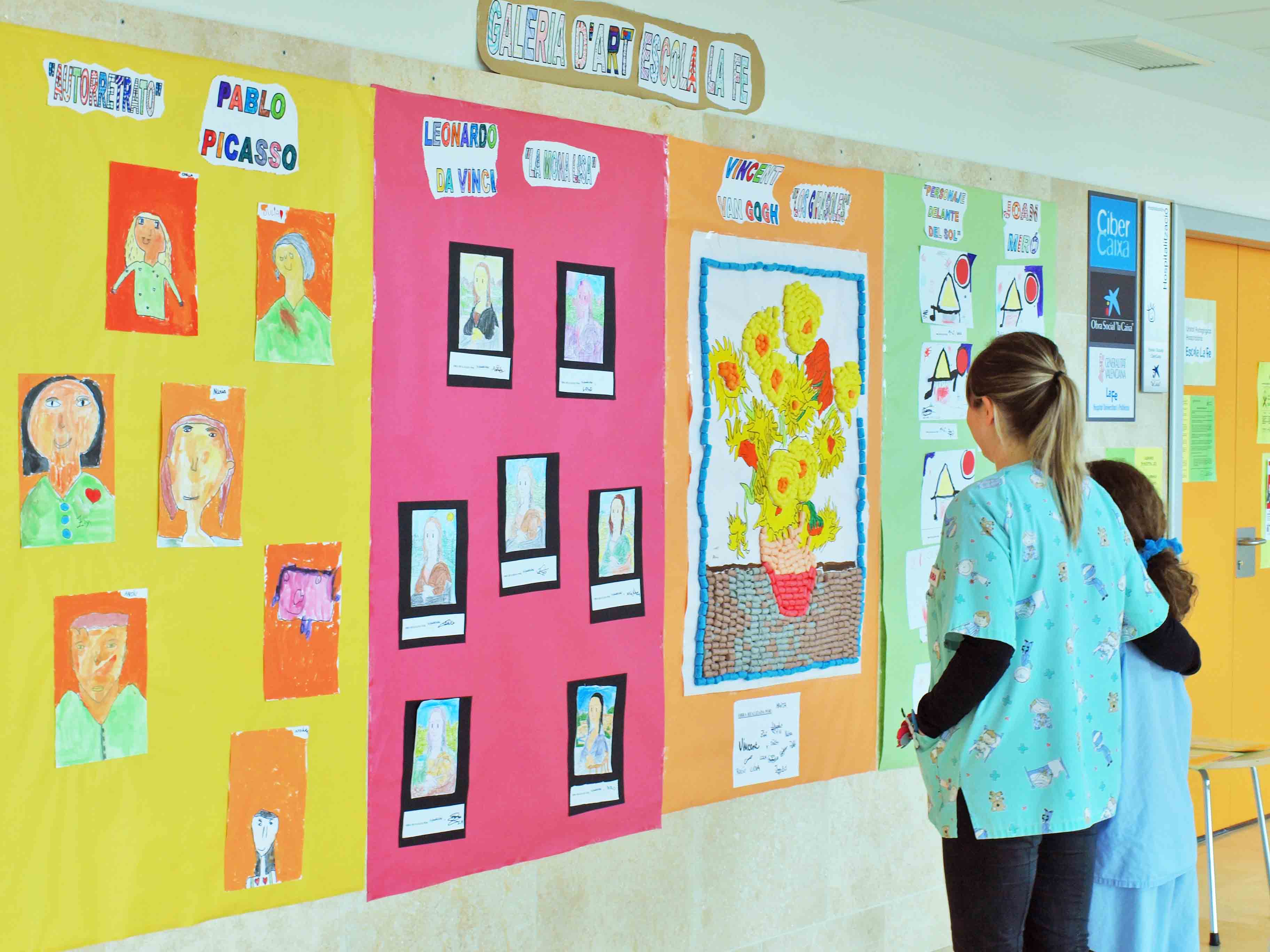Exposición artística de los niños ingresados en el hospital