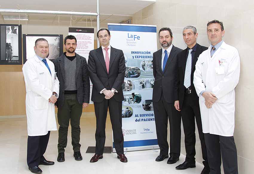 Conseller de Sanitat, equipo directivo La Fe y autor de la exposición