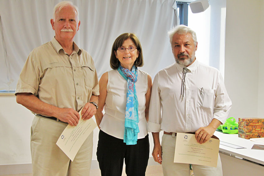 Los dos premiados con Pepa Salabert