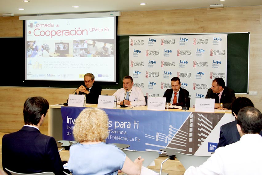 Inauguración Jornada Cooperación UPV y Hospital La Fe