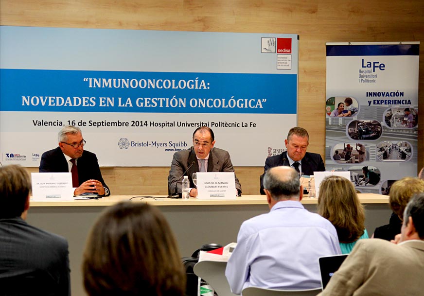 Presentación Jornada Inmuno-oncología en el Hospital La Fe