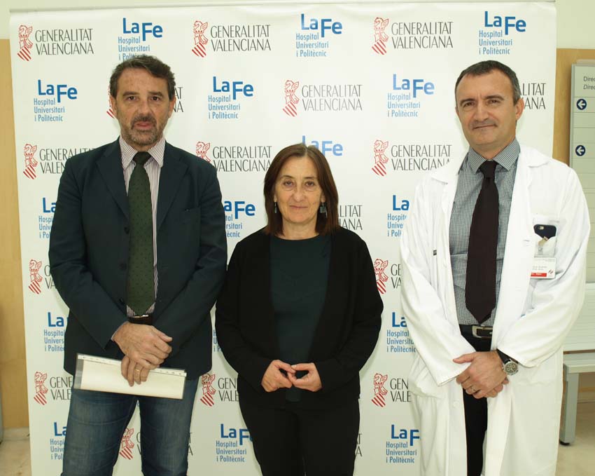 Dr Javier Palau, Dra Dolores Salas y Dr Ricardo Prat
