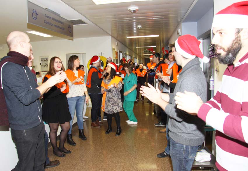 Orfeón en sala de hospitalización