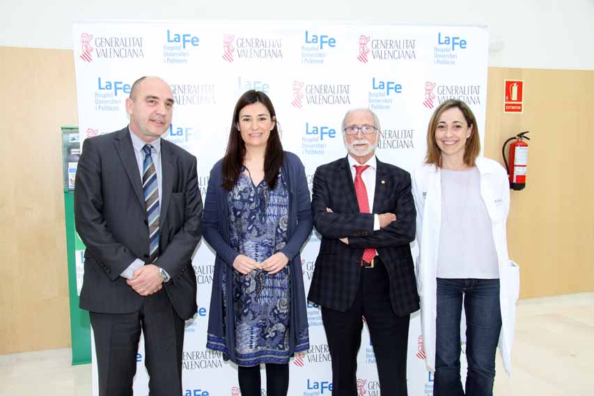 Dr. López Andújar, Carmen Montón, Dr. José Mir y Dra. Mònica Almiñana