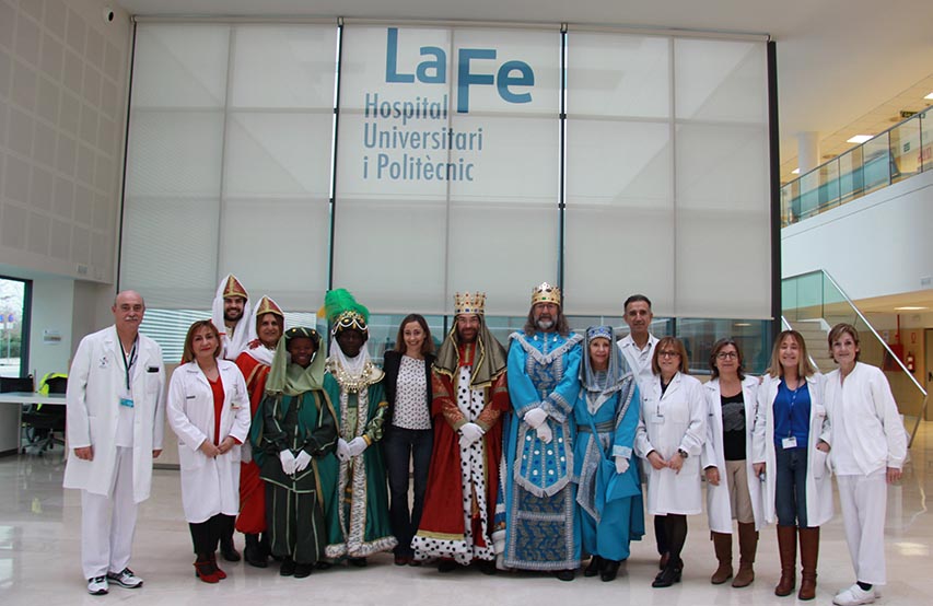 Visita Reyes Magos Hospital La Fe