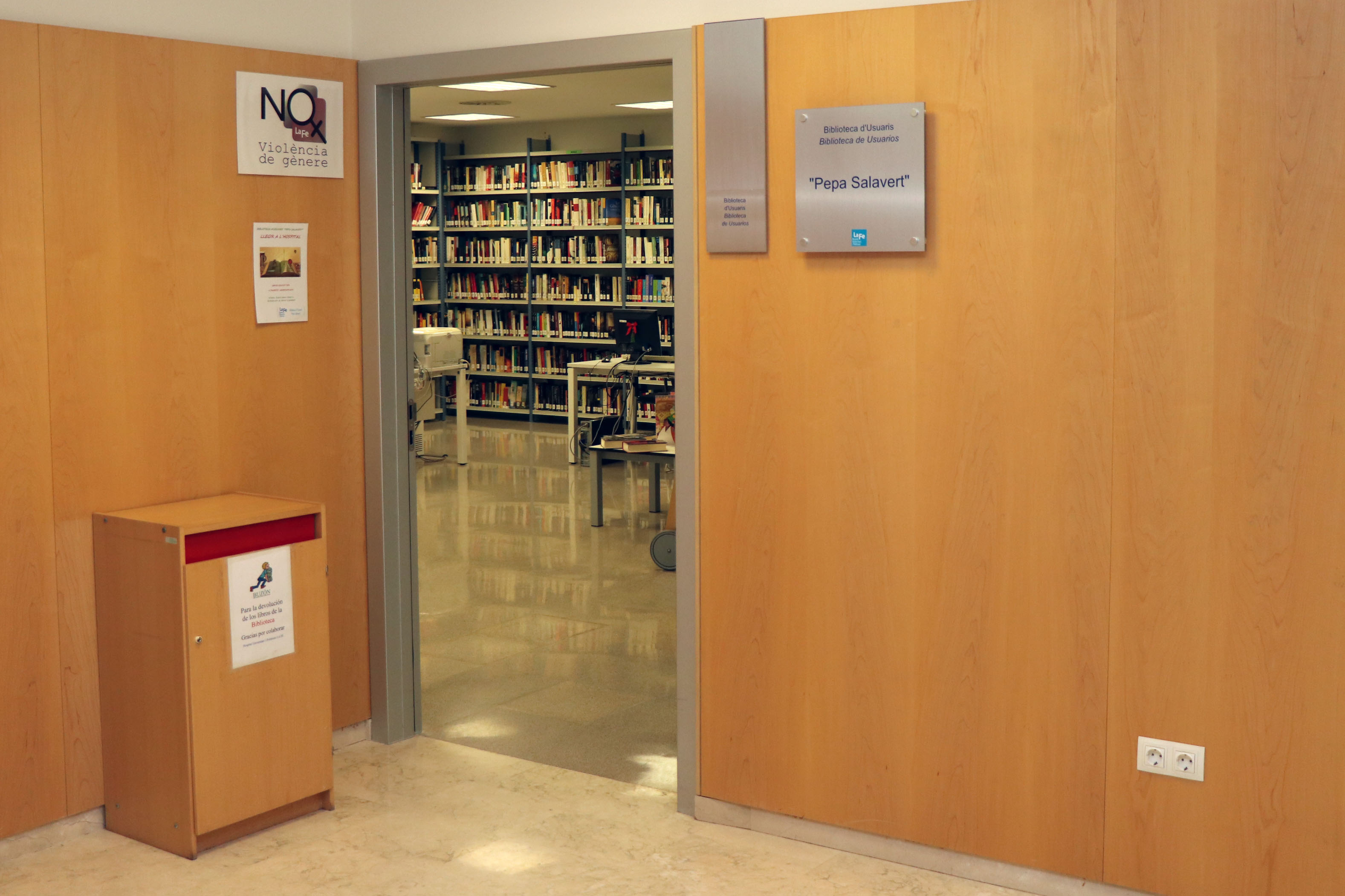 Entrada Biblioteca de Usuarios La Fe